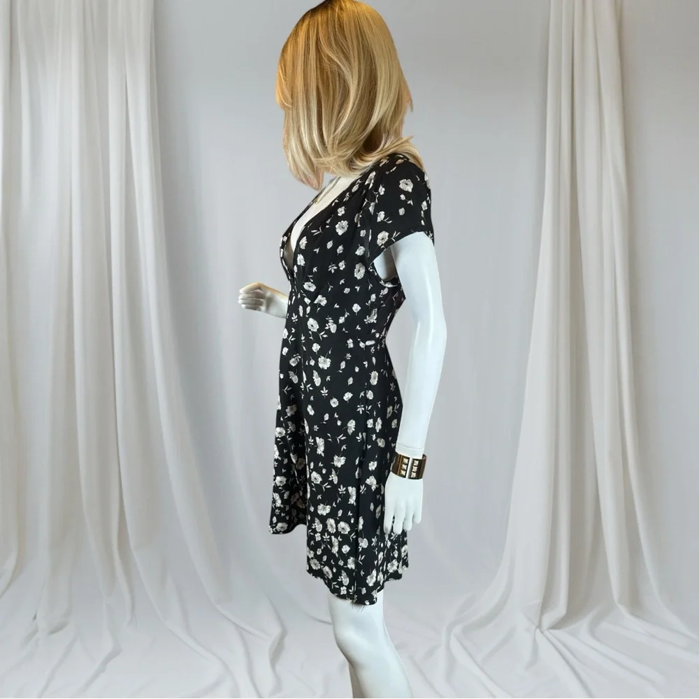 Free People Black and White Midi Dress - Picture 4 of 11